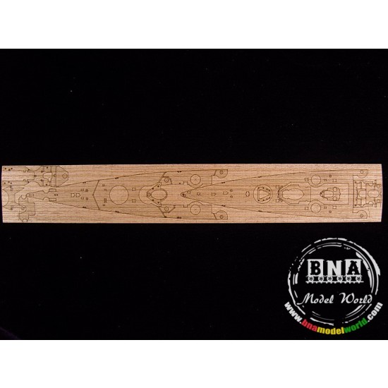 1/700 DKM Scharnhorst Wooden Deck for Tamiya kit #77518