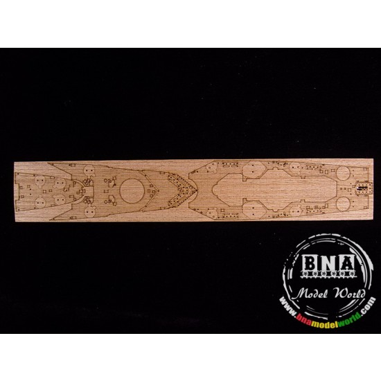 1/700 French Battleship Richelieu 1946 Wooden Deck for Trumpeter kit #05751