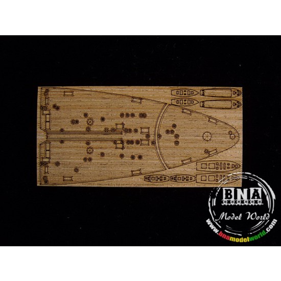 1/700 Italian Navy RN Vittorio Veneto 1940 Wooden Deck for Trumpeter kit #05779