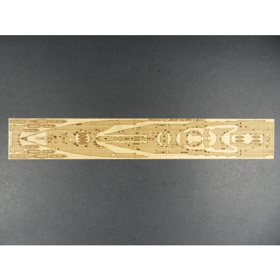 1/700 IJN Nagato 1944 Leyte Gulf Wooden Deck for Aoshima kit #004777