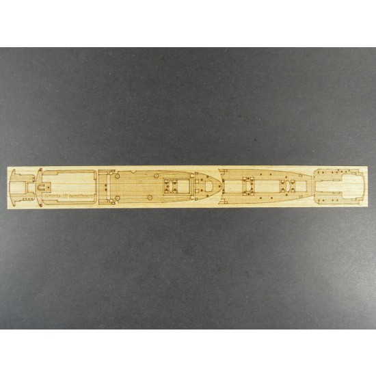 1/700 Japanese Navy Seaplane Carrier Sanuki Maru Wooden Deck for Fujimi kit #400990