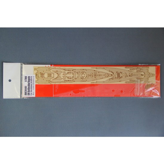 1/700 IJN Battleship Nagato Wooden Deck Set for Aoshima #038673 kit
