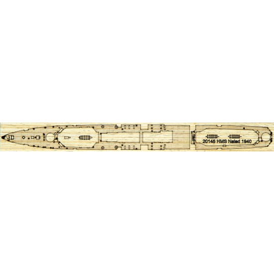 1/700 HMS Naiad Light Cruiser 1940 Wooden Deck Set for Flyhawk FH1112