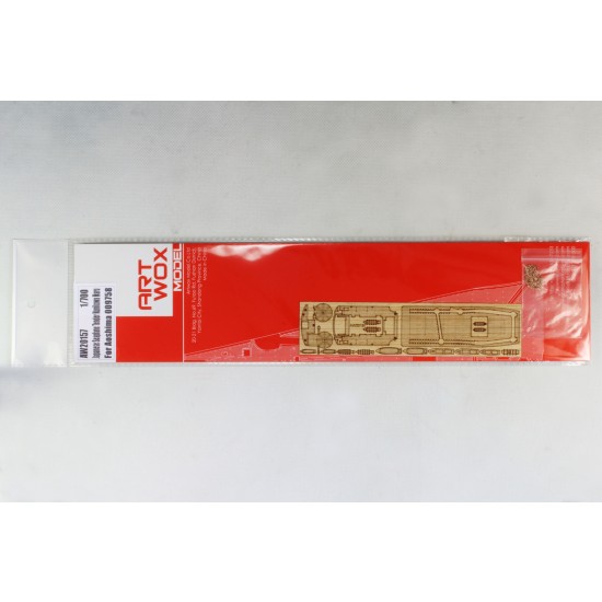 1/700 Japanese Seaplane Tender Kunikawa Maru Wooden Deck Set for Aoshima kit #009758