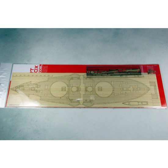1/200 Japanese Battleship Mikasa 1902 Wooden Deck w/PE Sheet for Trumpeter