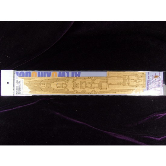1/600 German Bismarck Wooden Deck for Airfix kit #A04204