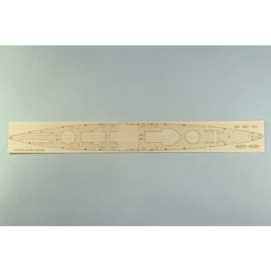 1/400 Admiral Graf Spee Wooden Deck Set for Heller kit #81046
