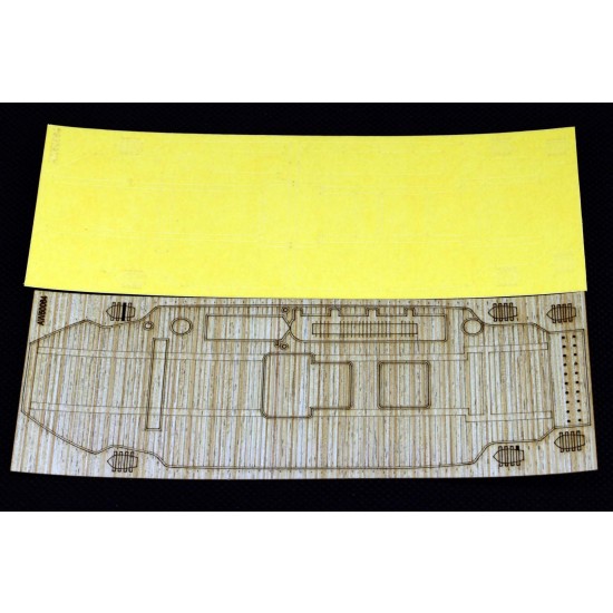 Warship Builder Lexington Egg Ship Wooden Deck for Meng Model
