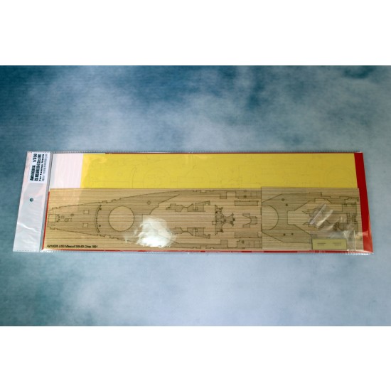 1/350 USS Missouri BB-63 Circa 1991 Wooden Deck w/Masking Sheet & PE for Tamiya 78029