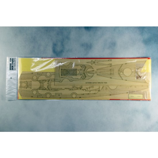 1/350 DKM Tirpitz Wooden Deck w/Masking Sheet & Photoetch for Tamiya kit #78015