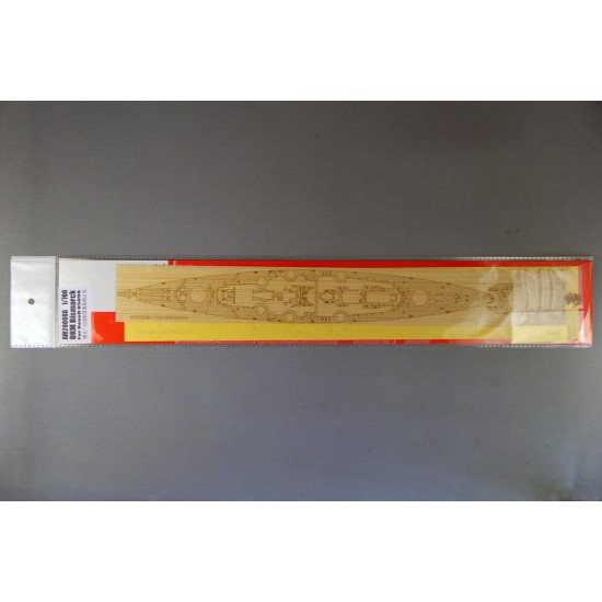 1/700 DKM Bismarck Wooden Deck w/Masking Sheet & Photoetch for Revell kit #05098