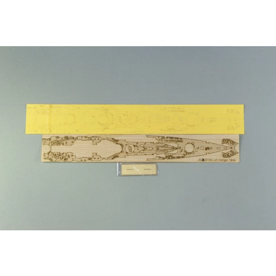 1/700 IJN Kongo 1944 (Full Hull) Wooden Deck w/Masking Sheet & Photoetch for Fujimi 420189