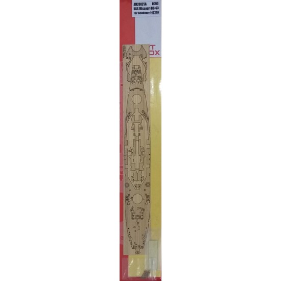 1/700 USS Missouri BB-63 Wooden Deck w/Masking Sheet & Photoetch for Academy kit #14222A