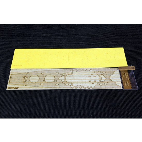 1/700 Super Battleship No.25 Yamato Wooden Deck w/Masking & PE Sheets for Aoshima #05123