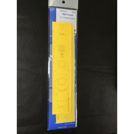 1/350 HMS Exeter Deck masking Sheet for Trumpeter kit #05350