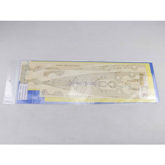 1/350 German Bismarck Battleship Wooden Deck, Masking, PE for Trumpeter #05358