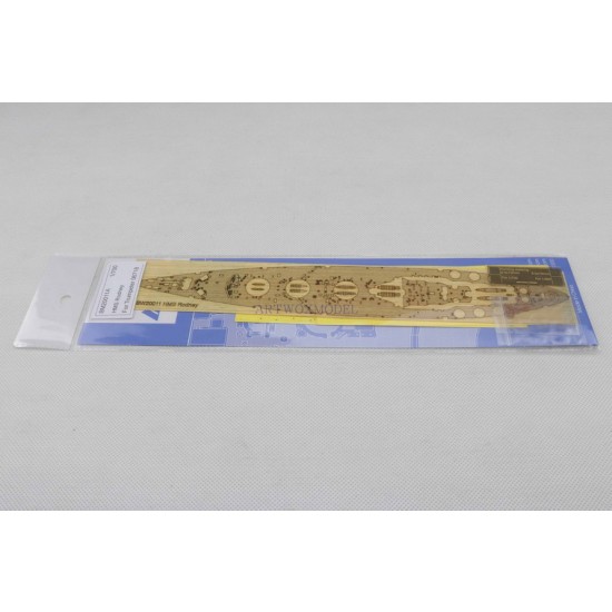 1/700 HMS Rodney Wooden Deck w/Paint Masks & PE for Trumpeter kit #06718