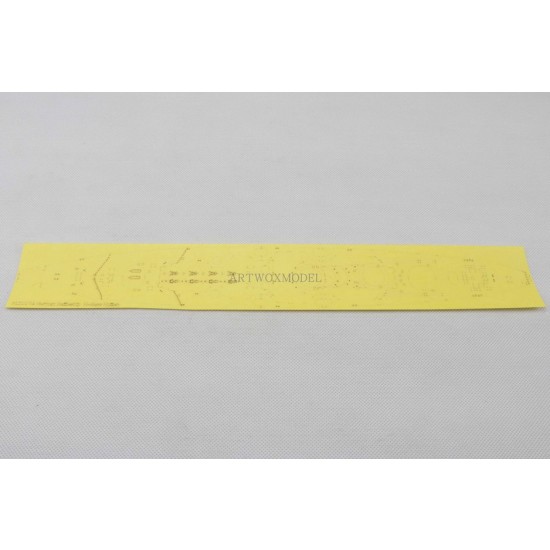 1/700 German H-class Hutten Deck Masking Sheet for Very Fire kit #VF700906