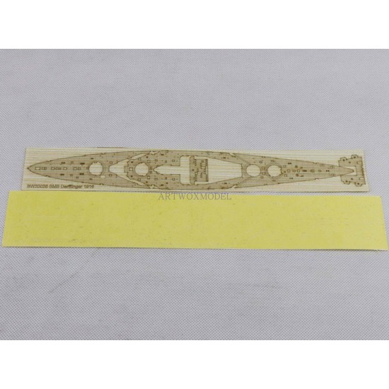 1/700 SMS Derfflinger 1916 Wooden Deck, Masking, Planking Masking PE for Snowman #SP7034