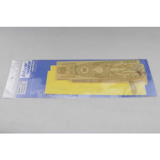 1/400 USS Missouri BB-63 Wooden Deck w/Masking Sheets & PE for Academy kit #14401