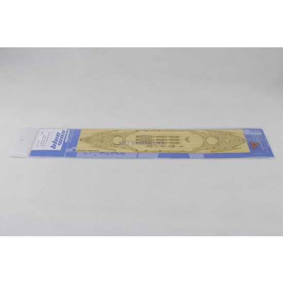 1/350 Schleswig-Holstein Battleship 1935 Wooden Deck for Trumpeter kit #05354