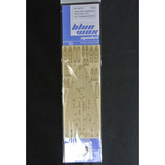 1/350 Italian Navy Battleship RN Littorio 1941 Wooden Deck for Trumpeter kit #05319