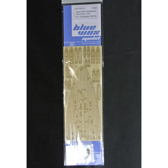 1/350 Italian Navy Battleship RN Littorio 1941 Wooden Deck for Trumpeter kit #05319