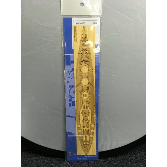 1/700 HMS Nelson 1944 Wooden Deck for Trumpeter kit #06717