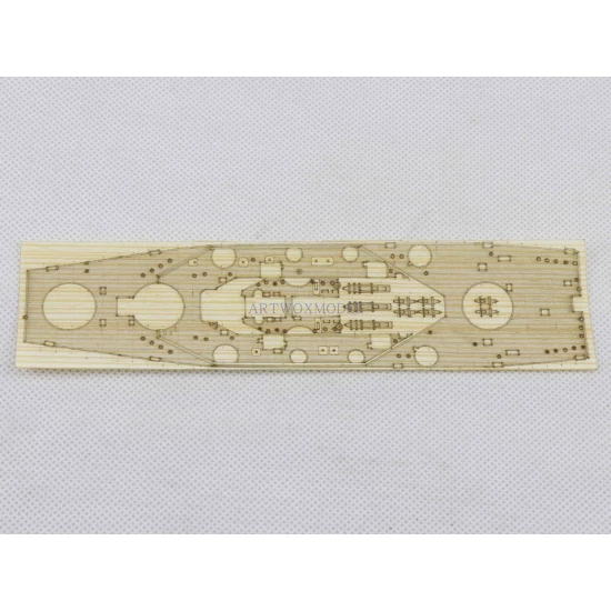 1/700 USS South Dakota BB-57 1944 Wooden Deck for VEE Hobby kit #V57005