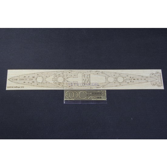 1/700 SMS Derfflinger 1916 Wooden Deck with PE for Snowman kit #SP7034