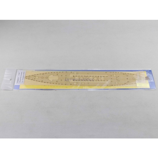 1/150 Zhong Shan Gunship Wooden Deck, Masking, Planking Masking PE for Trumpeter #03503