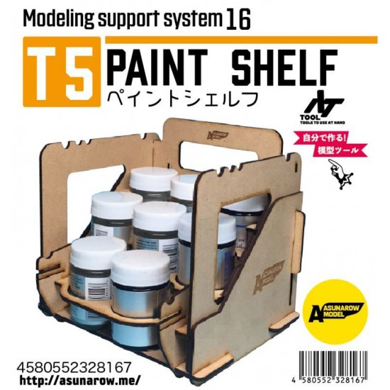 Paint Shelf T5 for Large Bottles