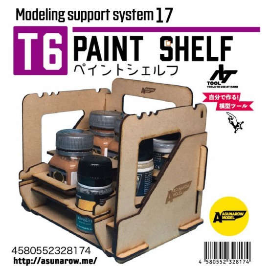 Paint Shelf T6 for Wilder, AK Pigment Bottles etc.