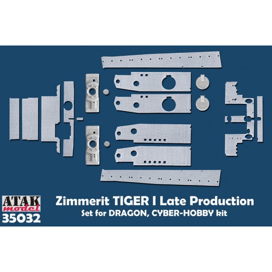1/35 Zimmerit for SdKfz.181 Tiger I [Late] (for DARGON #6253)