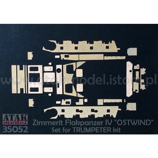 1/35 Zimmerit for Flakpanzer IV "OSTWIND" for Trumpeter kit 