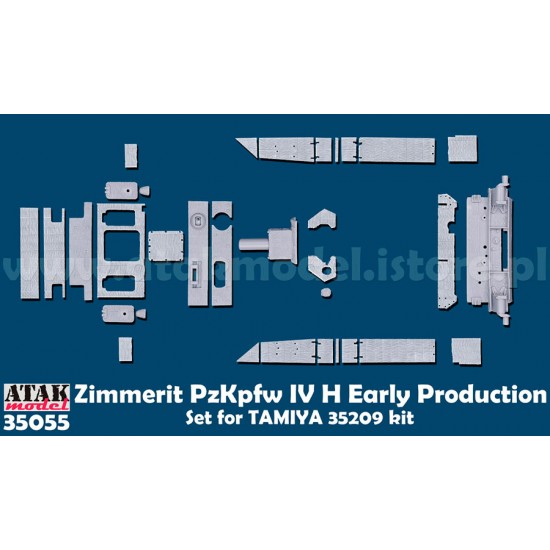 1/35 PzKpfw IV H Early Zimmerit set for Tamiya kits