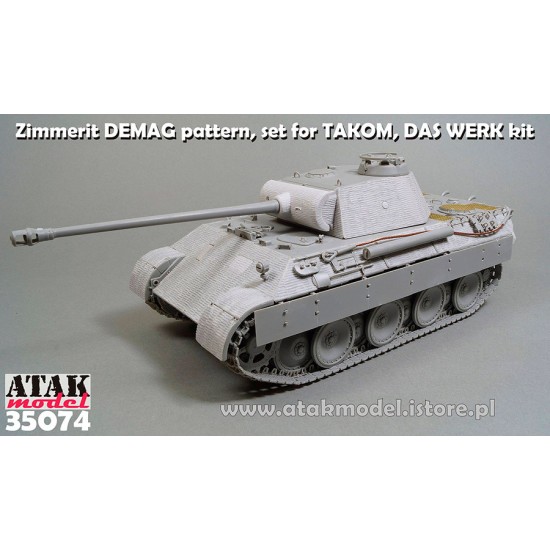 1/35 Panther A Early DEMAG Pattern Zimmerit set for Takom #2097/Das Werk #DW35009