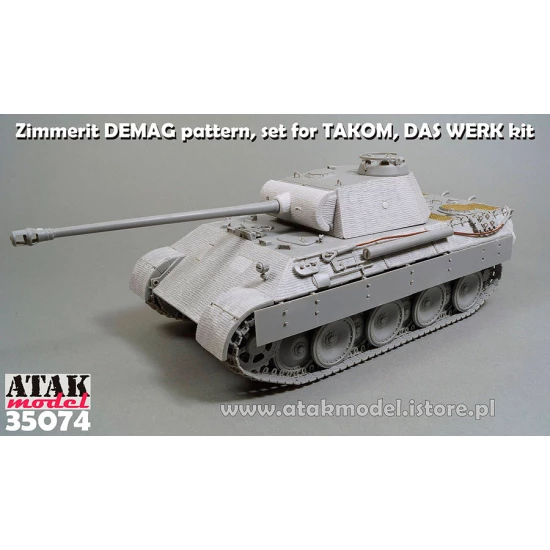1/35 Panther A Early DEMAG Pattern Zimmerit set for Takom #2097/Das Werk #DW35009