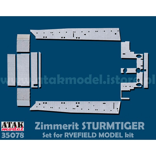 1/35 Sturmtiger Zimmerit set for Rye Field Model kits
