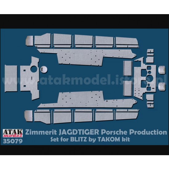 1/35 Jagdtiger Zimmerit for Takom Blitz Kit #0803