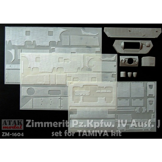 1/16 PzKpfw IV Ausf. J Zimmerit set for Tamiya kits