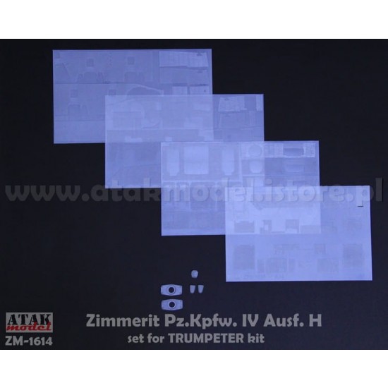 1/16 PzKpfw. IV Ausf. H Zimmerit set for Trumpeter Kit