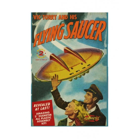 5" Vic Torrey and his Flying Saucer w/Light