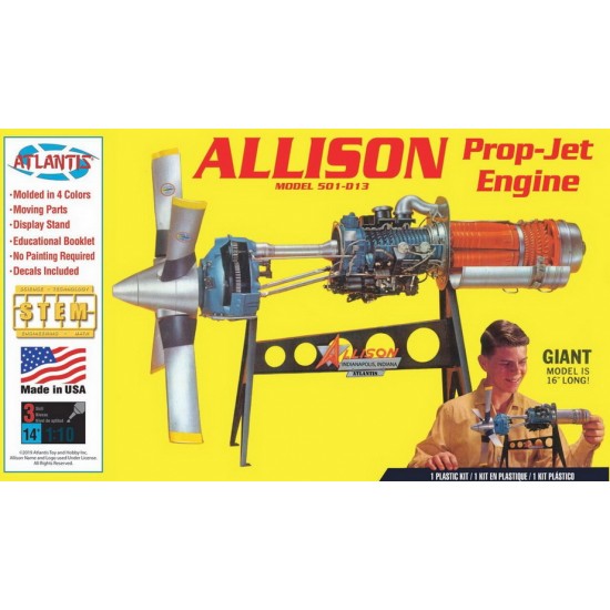 1/10 Allison Prop Jet 501-D13 Engine