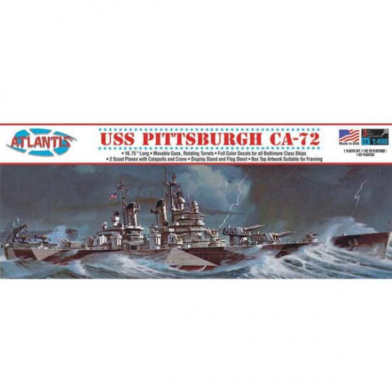 1/480 USS Pittsburgh CA-72 Heavy Cruiser