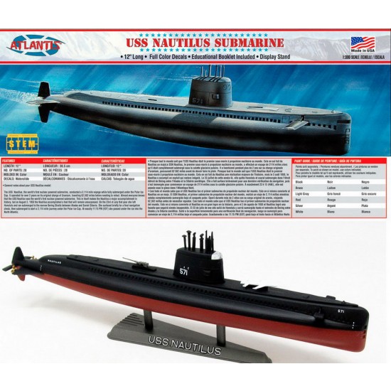 1/300 USS Nautilus Submarine
