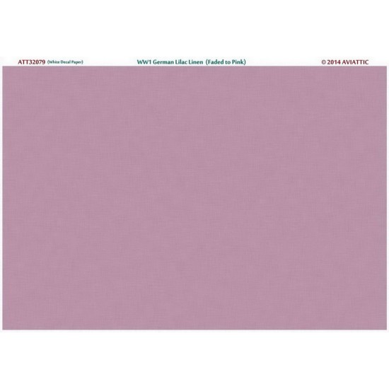 1/32 (White Decal Paper) WWi German Lilac Faded To Pink
