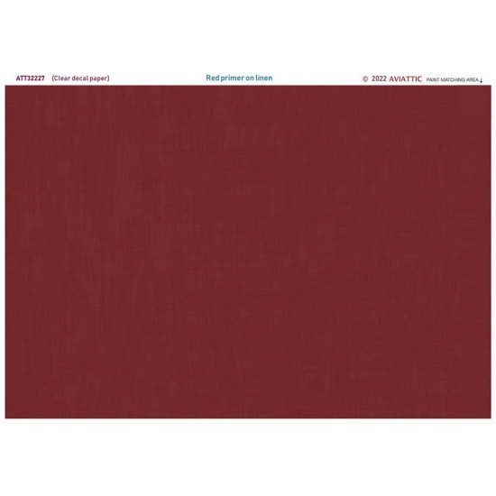 1/32 (Clear Decal Paper) Red Oxide Primer On Linen