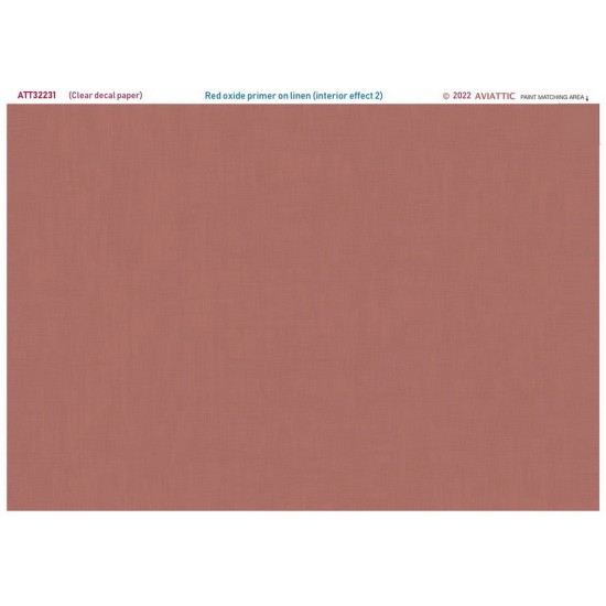 1/32 (Clear Decal Paper) Red Oxide Primer On Linen, Interior Effect 2