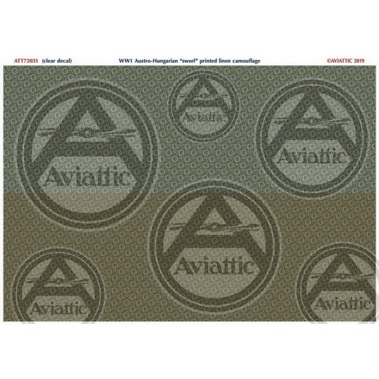 Decals for 1/72 1/48 Austro-Hungarian "Sworl" Printed Linen Camouflage